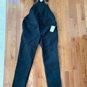 Nines by Hatch Black Maternity Overalls NWT